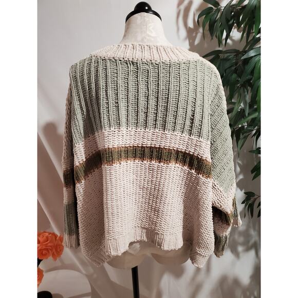 POL Sweater Womens Chunky Knit Boxy Oversized Crop Sweater Size M/L Soft Comfy - Picture 3 of 11